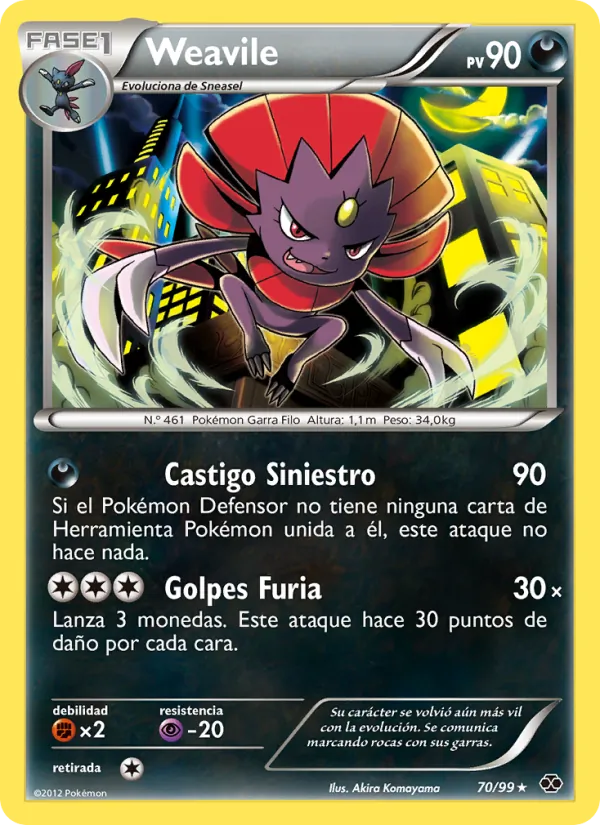Weavile Próximos Destinos 70/99