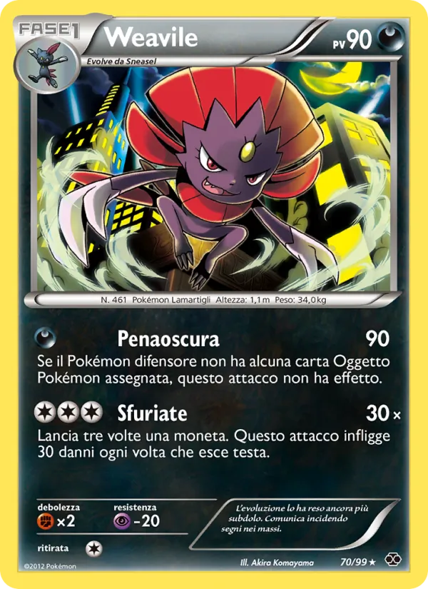 Weavile Destini Futuri 70/99