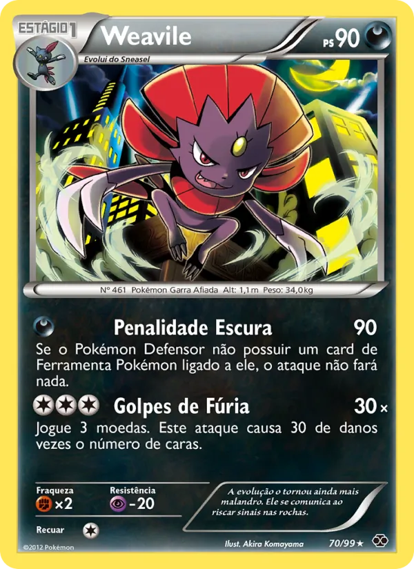 Weavile Próximos Destinos 70/99