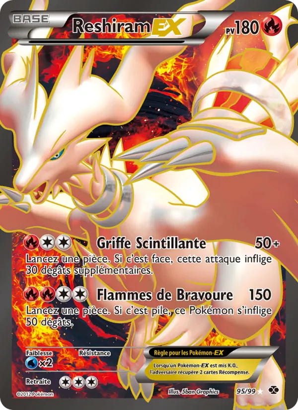 Reshiram-EX Destinées Futures 95/99