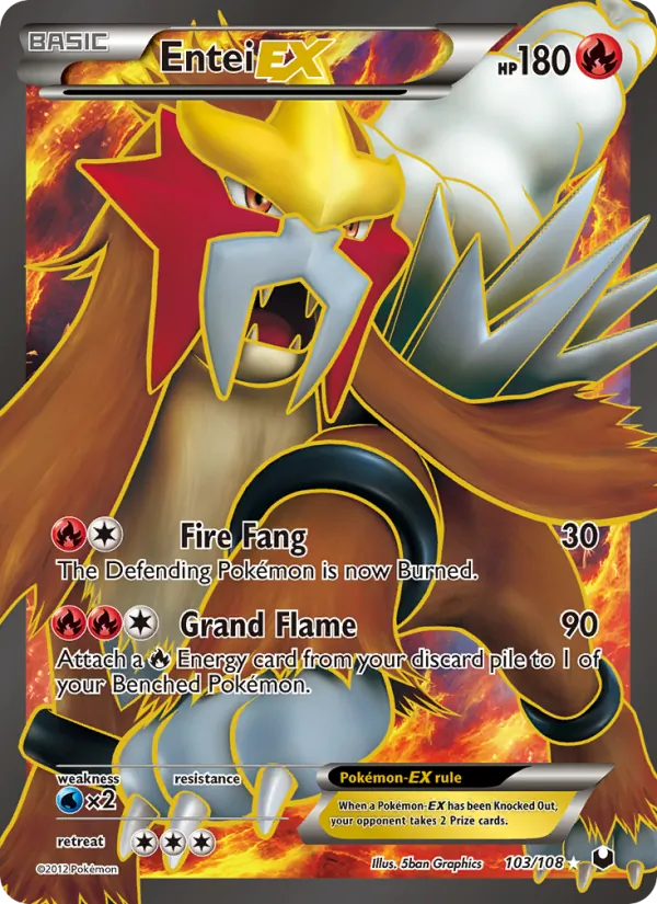 Entei-EX Dark Explorers 103/108