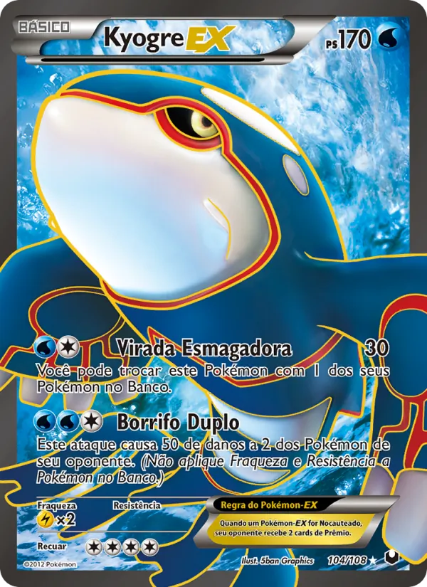 Kyogre-EX Exploradores da Escuridão 104/108