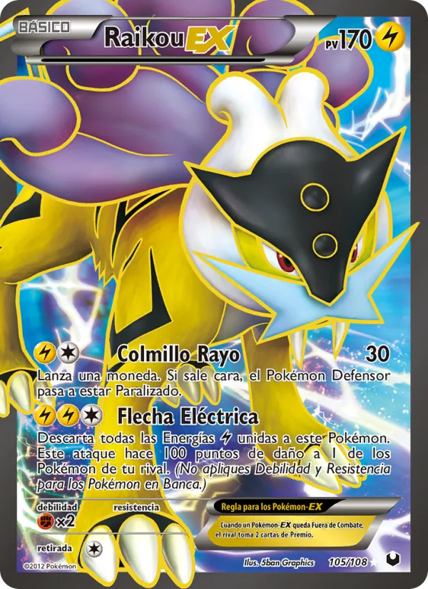 Raikou-EX Oscuros Exploradores 105/108