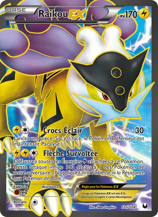 Raikou-EX Explorateurs Obscurs 105/108