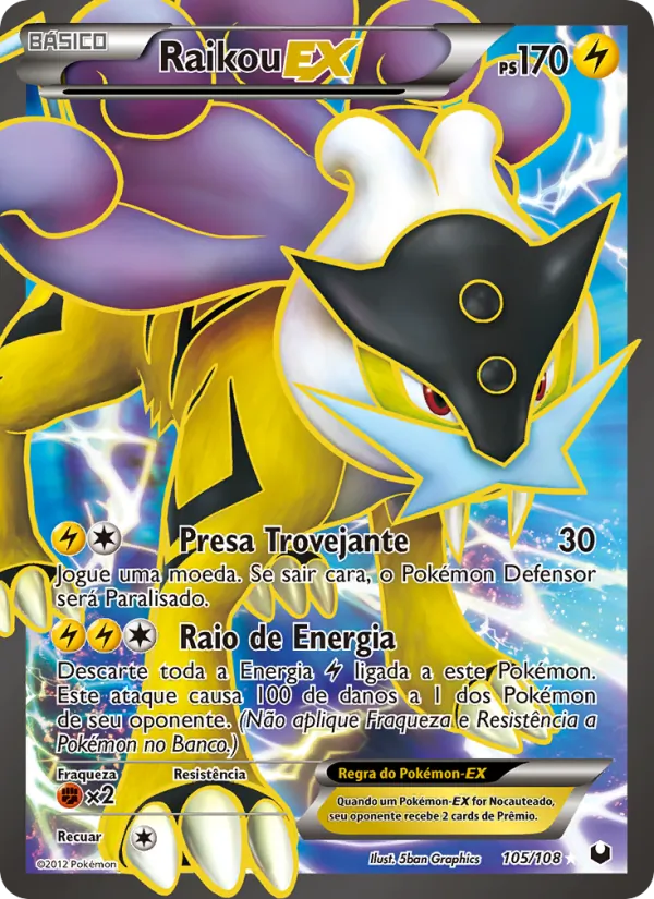 Raikou-EX Exploradores da Escuridão 105/108