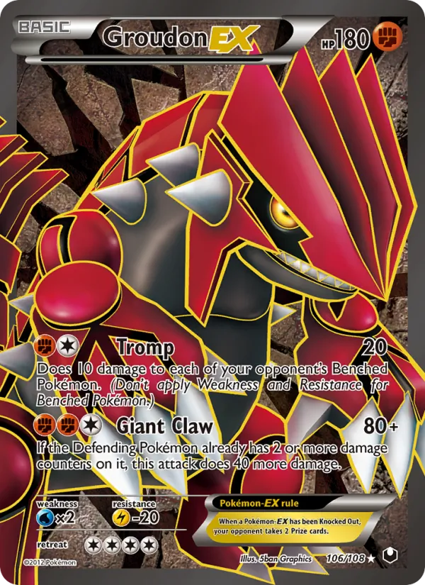 Groudon-EX Dark Explorers 106/108