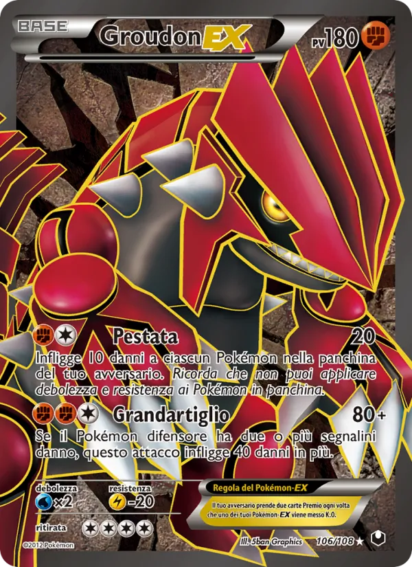 Groudon-EX Esploratori delle Tenebre 106/108
