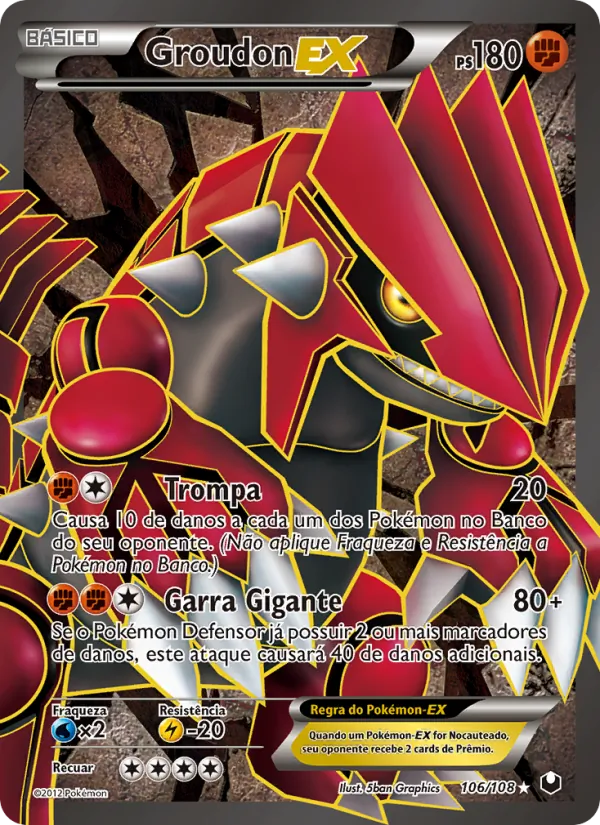 Groudon-EX Exploradores da Escuridão 106/108