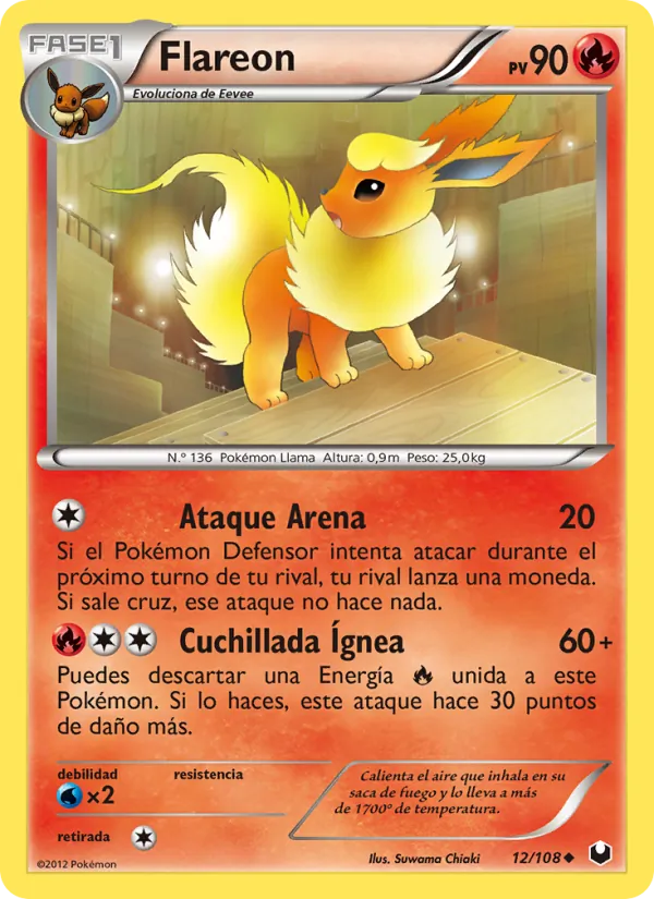 Flareon Oscuros Exploradores 12/108