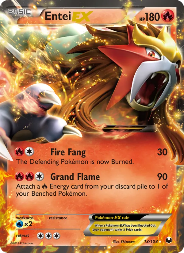 Entei-EX Dark Explorers 13/108