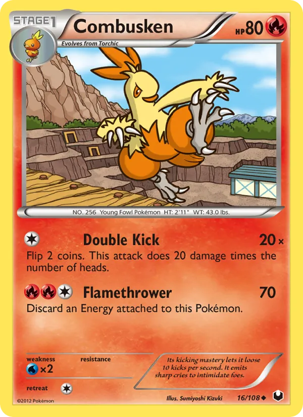 Combusken Dark Explorers 16/108