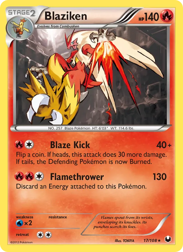 Blaziken Dark Explorers 17/108