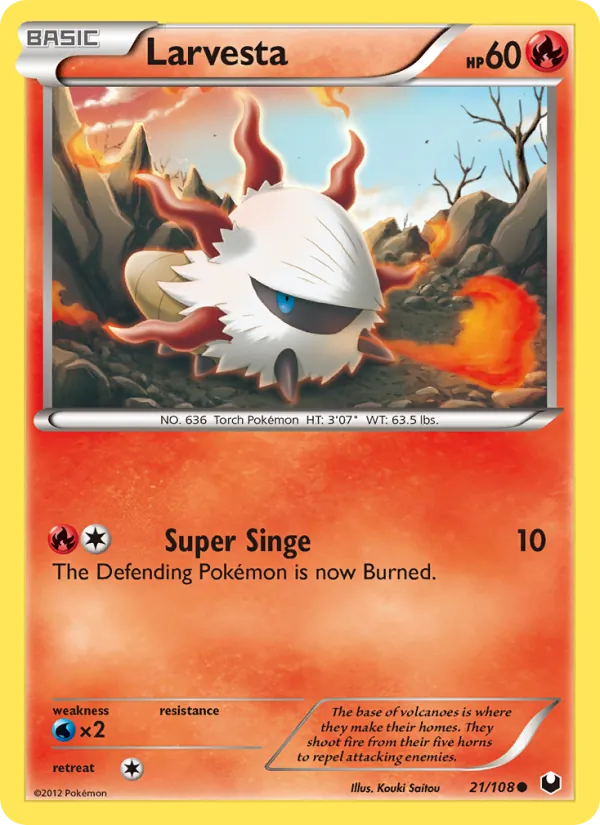 Larvesta Dark Explorers 21/108
