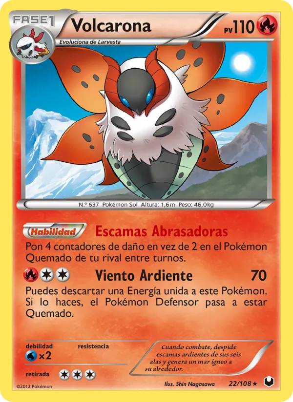 Volcarona Oscuros Exploradores 22/108