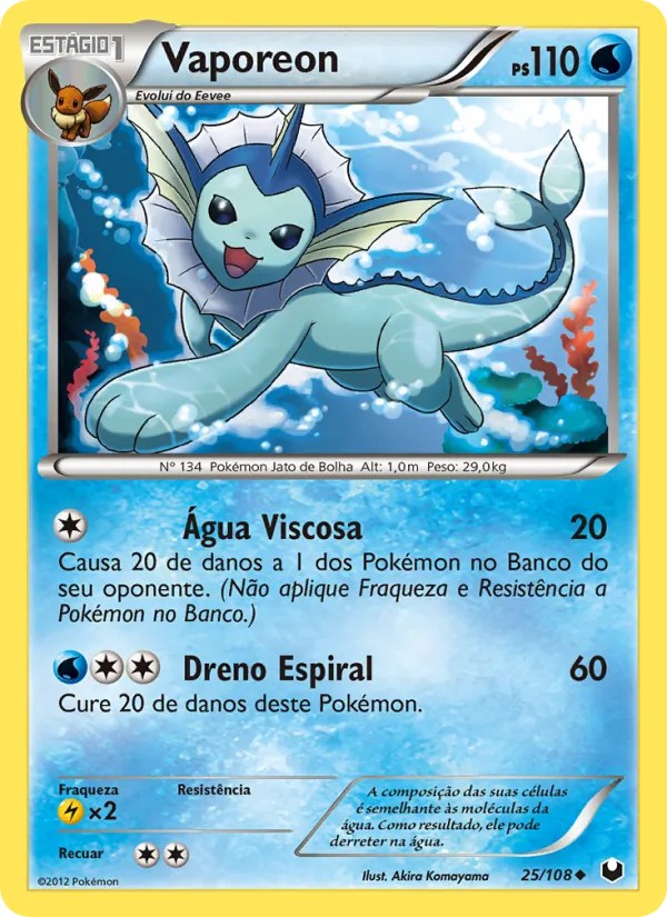 Vaporeon Exploradores da Escuridão 25/108
