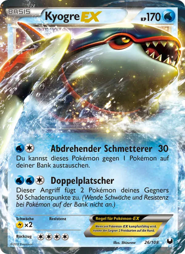 Kyogre-EX Erforscher der Finsternis 26/108