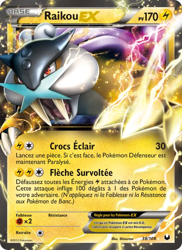 Raikou-EX Explorateurs Obscurs 38/108