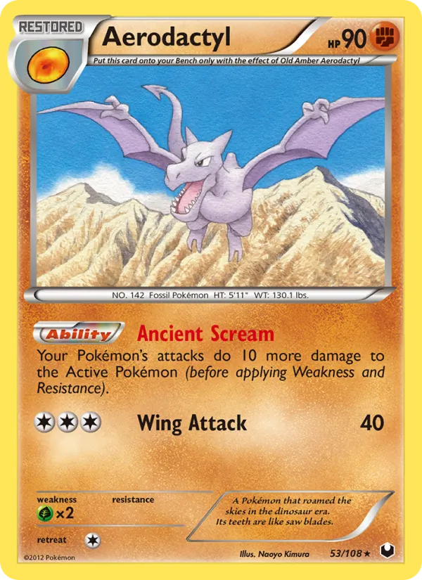 Aerodactyl Dark Explorers 53/108