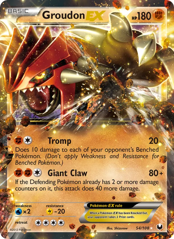 Groudon-EX Dark Explorers 54/108