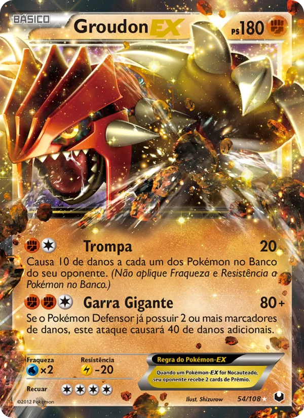 Groudon-EX Exploradores da Escuridão 54/108