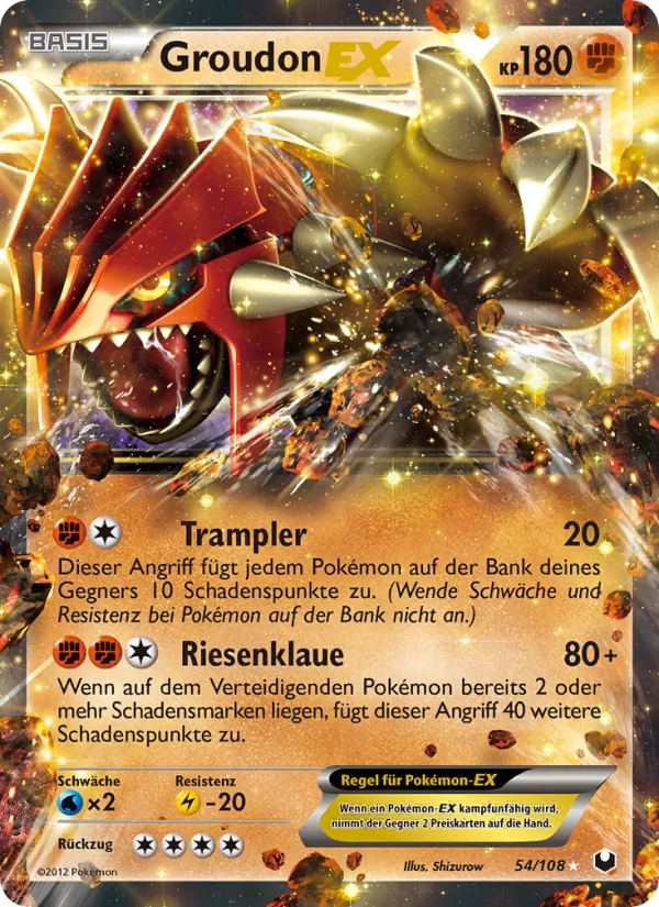 Groudon-EX Erforscher der Finsternis 54/108