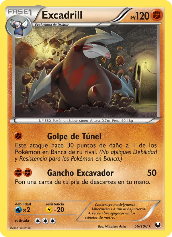 Excadrill Oscuros Exploradores 56/108