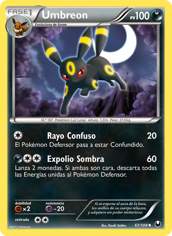 Umbreon Oscuros Exploradores 61/108