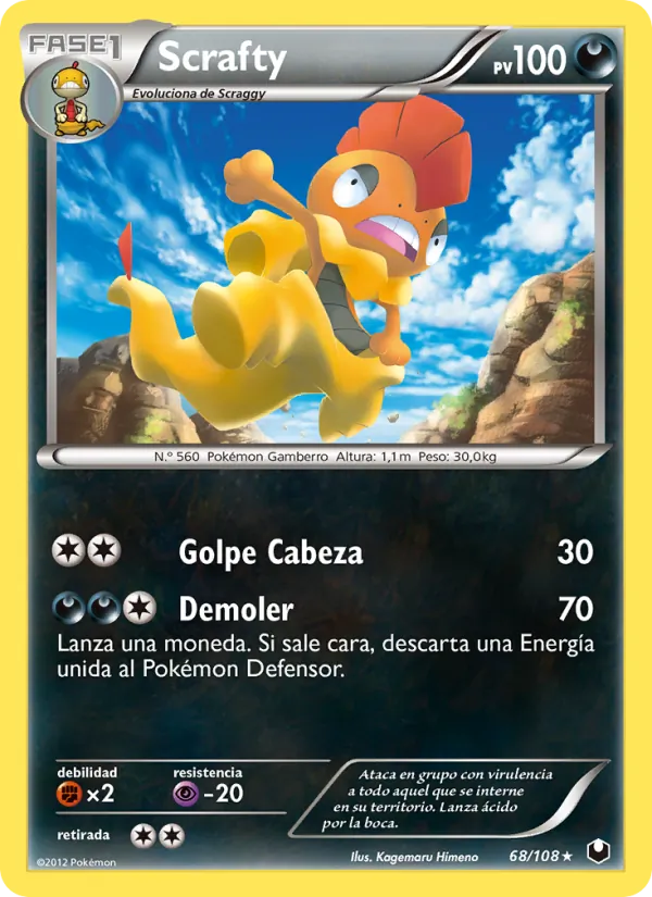 Scrafty Oscuros Exploradores 68/108