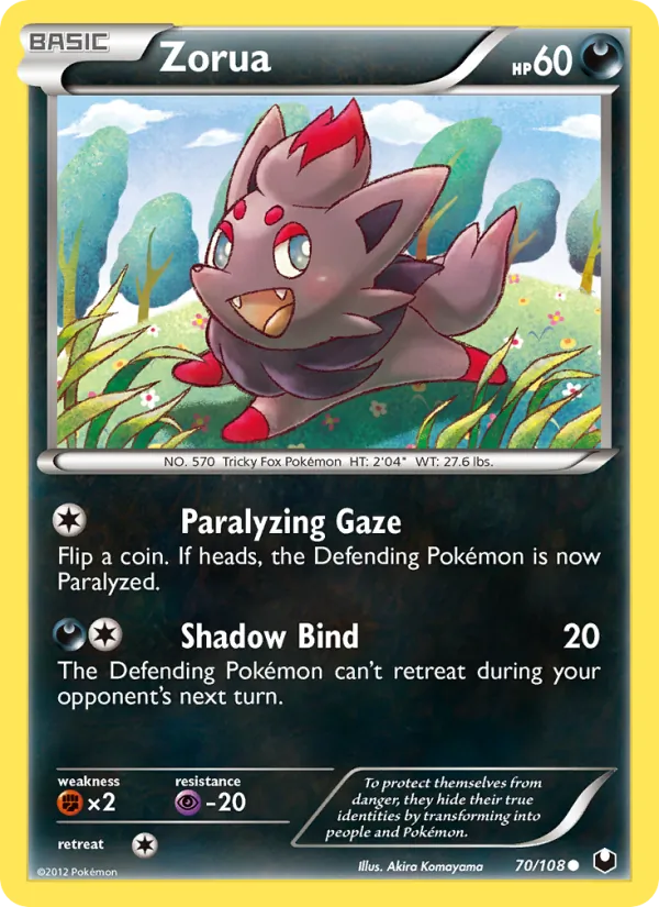 Zorua Dark Explorers 70/108