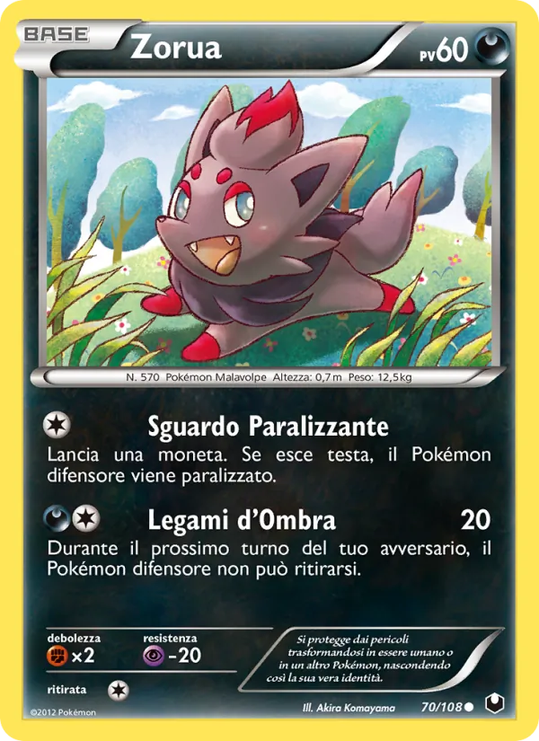 Zorua Esploratori delle Tenebre 70/108