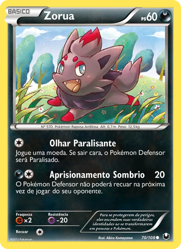 Zorua Exploradores da Escuridão 70/108