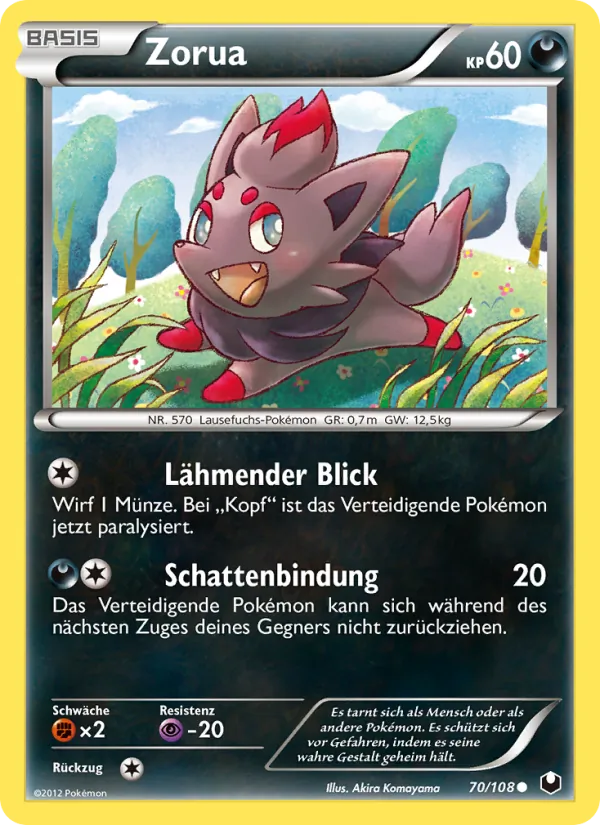 Zorua Erforscher der Finsternis 70/108