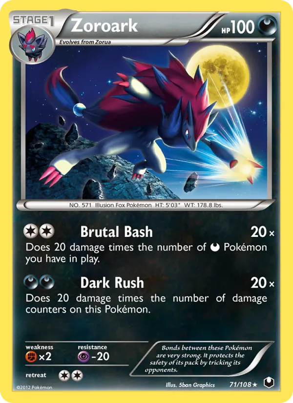 Zoroark Dark Explorers 71/108