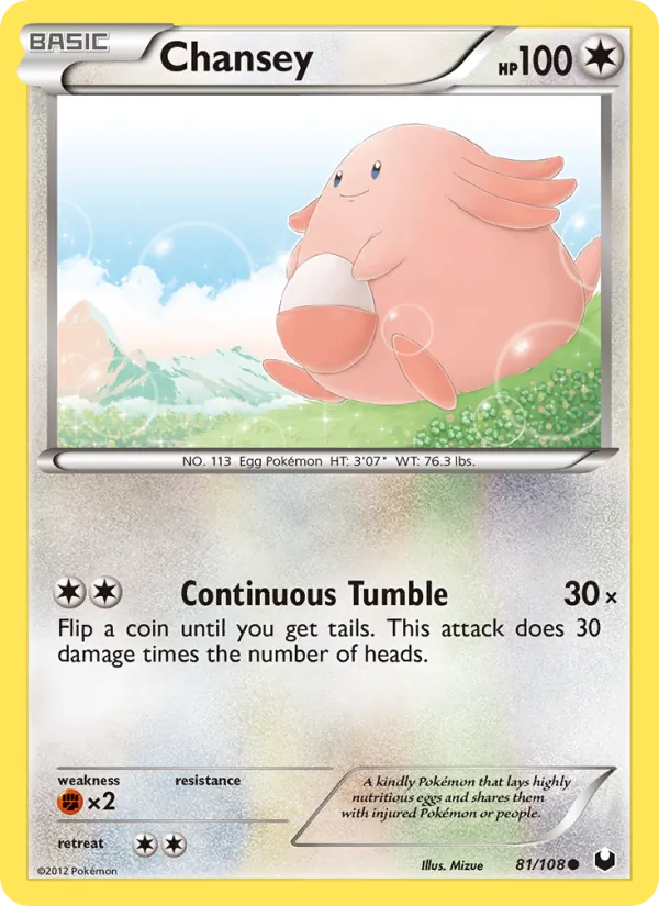 Chansey Dark Explorers 81/108