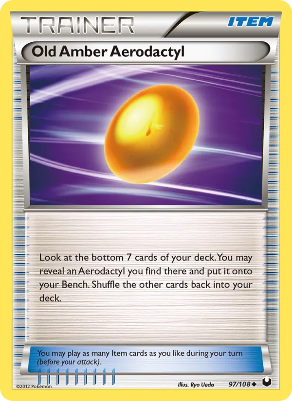 Old Amber Aerodactyl Dark Explorers 97/108