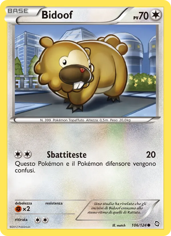 Bidoof Stirpe dei Draghi 106/124