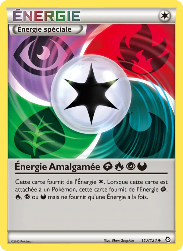 Énergie Amalgamée GrassFirePsychicDarkness Dragons Éxaltés 117/124