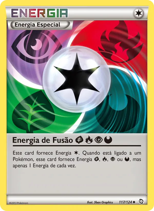 Energia de Fusão Grass Fire Psychic Darkness Dragões Enaltecidos 117/124