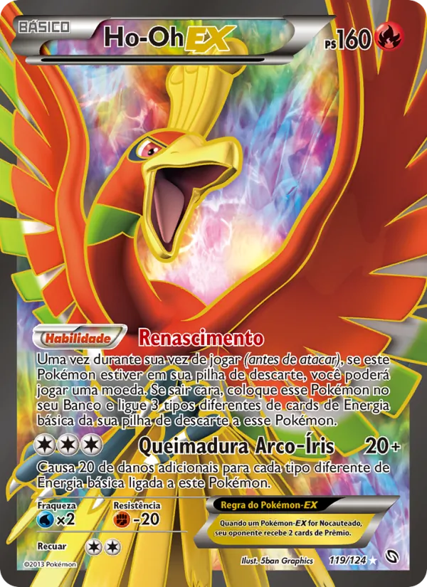 Ho-Oh-EX Dragões Enaltecidos 119/124