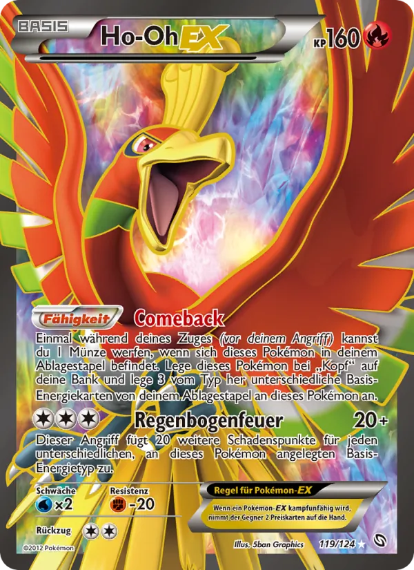 Ho-Oh-EX Hoheit der Drachen 119/124