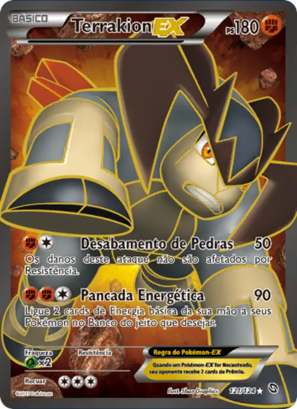 Terrakion-EX Dragões Enaltecidos 121/124
