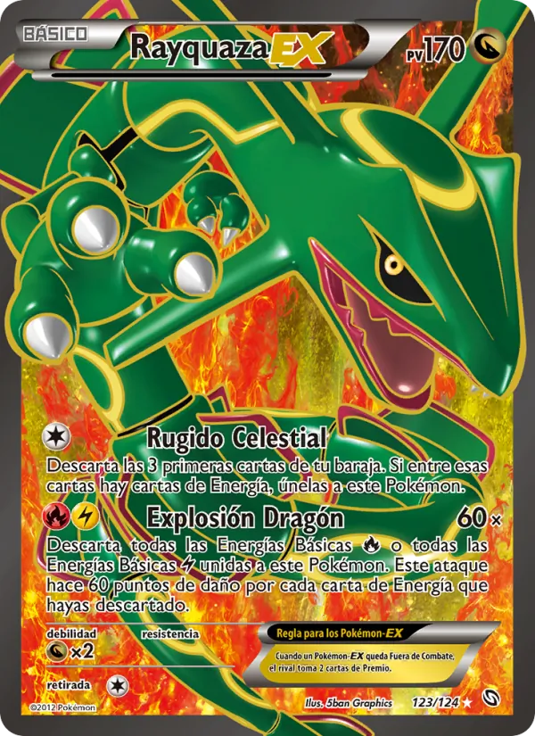 Rayquaza-EX Dragones Majestuosos 123/124