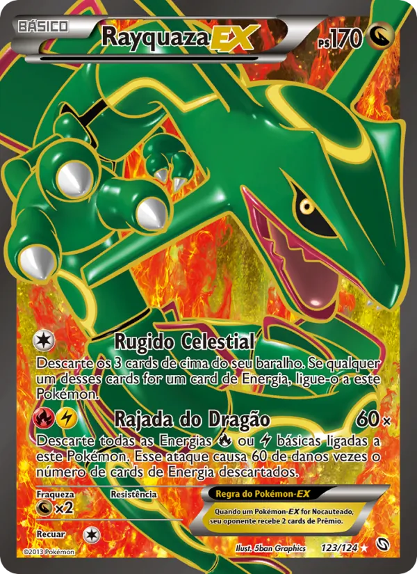 Rayquaza-EX Dragões Enaltecidos 123/124