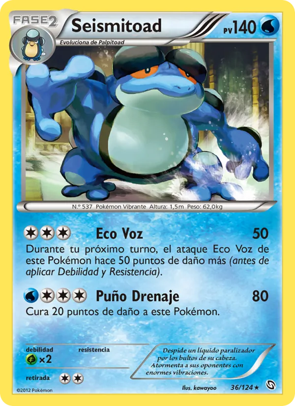Seismitoad Dragones Majestuosos 36/124