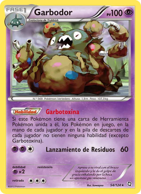Garbodor Dragones Majestuosos 54/124