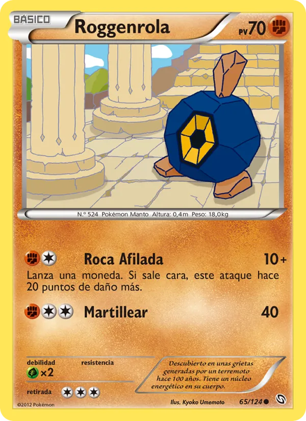 Roggenrola Dragones Majestuosos 65/124