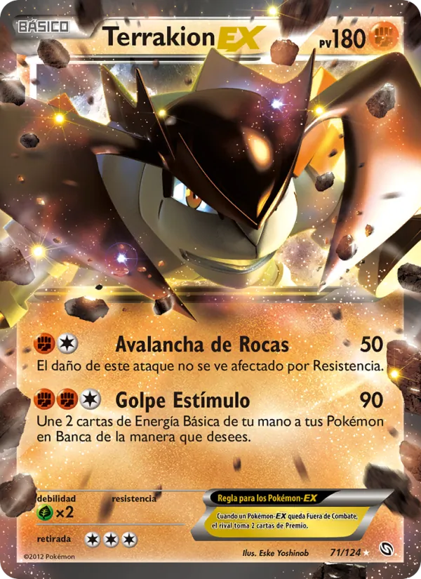 Terrakion-EX Dragones Majestuosos 71/124