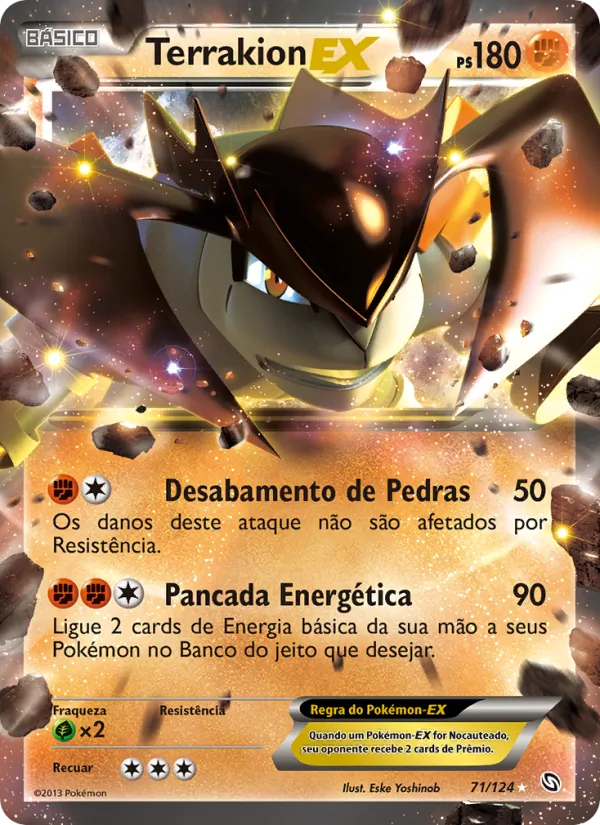 Terrakion-EX Dragões Enaltecidos 71/124