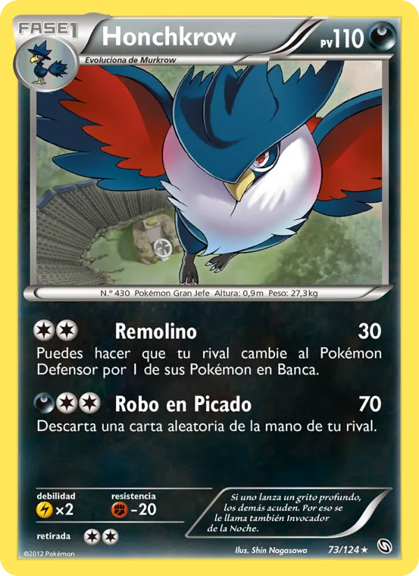 Honchkrow Dragones Majestuosos 73/124