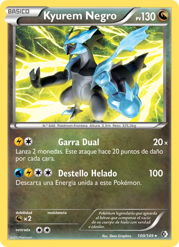 Kyurem Negro Fronteras Cruzadas 100/149